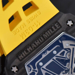 RM011 NTPT Chrono KVF Skeleton Dial on Yellow Rubber Strap A7750 V2 - Image 8