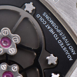 RM001 Tourbillon SS JBF 47MM Black Skeleton Dial Black Rubber Strap - Image 17
