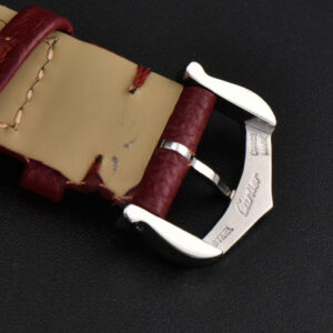 Tank Must Small 29.5×22mm Diamond K11F White Dial Red Litchi Grained Strap Quartz - Image 22