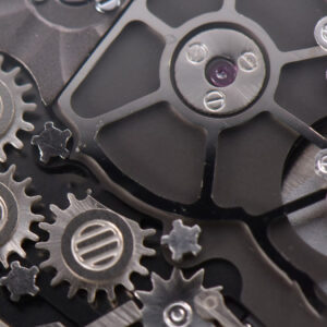 RM001 Tourbillon SS JBF 47MM Black Skeleton Dial Black Rubber Strap - Image 19