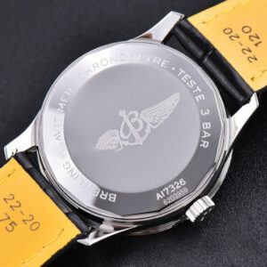Navitimer TF 41MM SS Black Dial White Bezel Black Leather Strap A2824 - Image 15