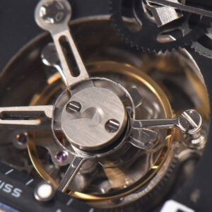 RM001 Tourbillon Titanium JBF 47MM Black Skeleton Dial Black Rubber Strap - Image 8