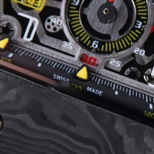 RM011 NTPT Chrono KVF Skeleton Dial on Black Rubber Strap A7750 V2 - Image 3