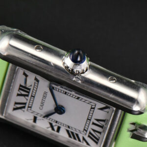 Tank Must Small 29.5×22mm K11F White Dial Green Smooth Calf Strap Quartz - Image 18