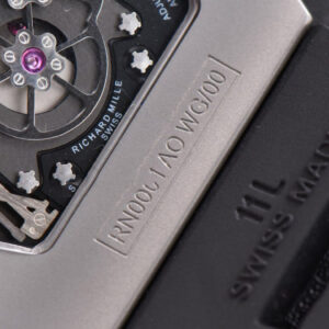 RM001 Tourbillon Titanium JBF 47MM Black Skeleton Dial Black Rubber Strap - Image 19