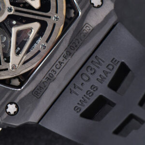 RM011 NTPT Chrono KVF Skeleton Dial on Black Rubber Strap A7750 V2 - Image 14