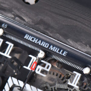 RM011 NTPT Chrono KVF Black Skeleton Dial on Black Crown black Rubber Strap A7750 V2 - Image 3