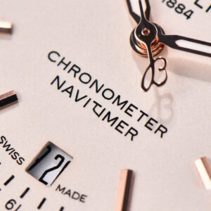 Navitimer TF 41MM SS White Dial White Bezel Brown Leather Strap A2824 - Image 9