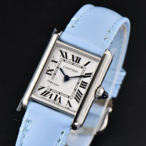 Tank Must Small 29.5×22mm K11F White Dial Blue Smooth Calf Strap Quartz - Image 10