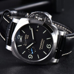 PAM1312 44mm VSF Black Dial on Black Leather Strap P.9010 Clone - Image 9