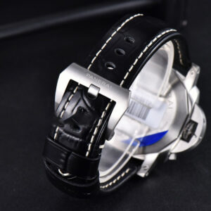 PAM1312 44mm VSF Black Dial on Black Leather Strap P.9010 Clone - Image 10