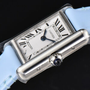 Tank Must Small 29.5×22mm K11F White Dial Blue Smooth Calf Strap Quartz - Image 15