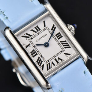 Tank Must Small 29.5×22mm K11F White Dial Blue Smooth Calf Strap Quartz - Image 16
