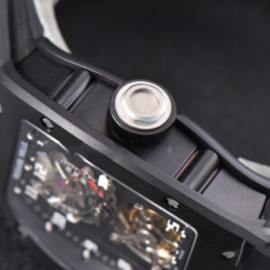 RM001 Tourbillon PVD JBF 47MM Black Skeleton Dial Black Rubber Strap - Image 10