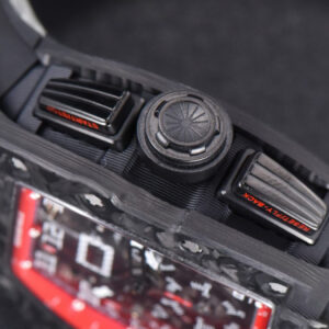 RM011 NTPT Chrono KVF Red Skeleton Dial on Black Crown Black Rubber Strap A7750 V2 - Image 12