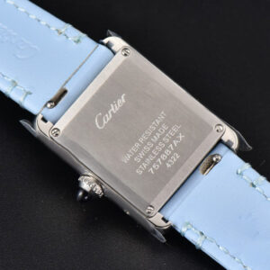 Tank Must Small 29.5×22mm K11F White Dial Blue Smooth Calf Strap Quartz - Image 25