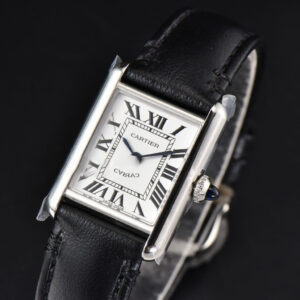Tank Must Large 33.7×25.5mm K11F White Dial Black Smooth Strap Quartz - Image 10