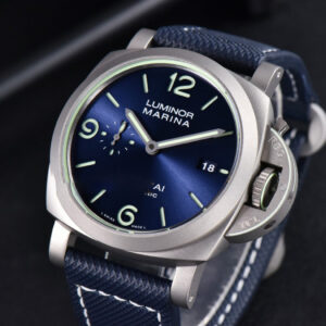 PAM1117 Titanium VSF 44MM Blue Dial Blue Rubber Strap P9010 - Image 2