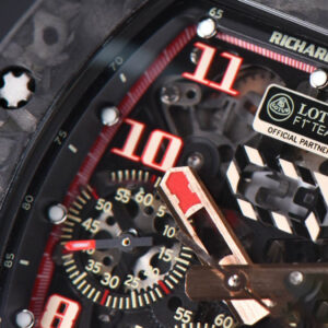 RM011 NTPT Chrono KVF Skeleton Dial on RG Crown Black Rubber Strap A7750 V2 - Image 3