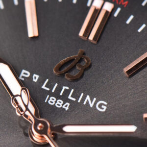 Navitimer TF 41MM RG Black Dial White Bezel Brown Leather Strap A2824 - Image 9
