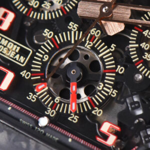 RM011 NTPT Chrono KVF Skeleton Dial on RG Crown Black Rubber Strap A7750 V2 - Image 7