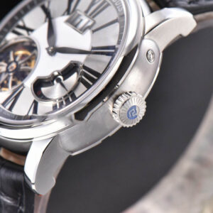Hommage Flying Tourbillon RDDBHO0568 SS JBF 43MM White Dial Black Croc Leather Strap - Image 2