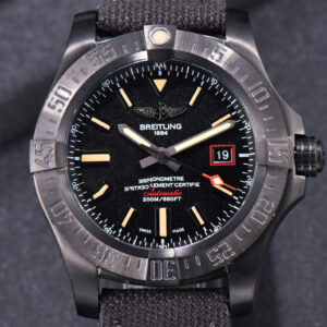 Avenger BlackBird TF 44MM Ti Black Dial Nylon Strap A2824
