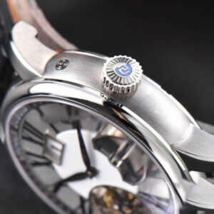 Hommage Flying Tourbillon RDDBHO0568 SS JBF 43MM White Dial Black Croc Leather Strap - Image 3
