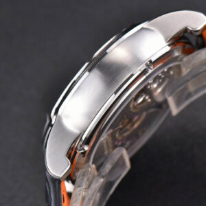 Hommage Flying Tourbillon RDDBHO0568 SS JBF 43MM White Dial Black Croc Leather Strap - Image 4