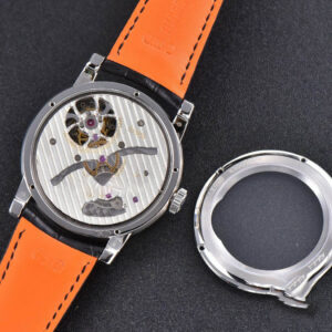 Hommage Flying Tourbillon RDDBHO0568 SS JBF 43MM White Dial Black Croc Leather Strap - Image 12