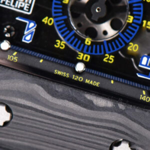 RM011 NTPT Chrono KVF Skeleton Dial on Blue Crown Black Rubber Strap A7750 V2 - Image 7
