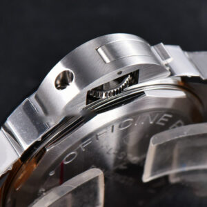 PAM911 Luminor Marina Noob 44MM Green Dial Brown Leather Strap A6497 - Image 10