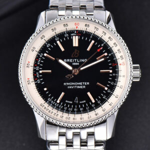 Navitimer TF 41MM SS Black Dial White Bezel SS Bracelet A2824