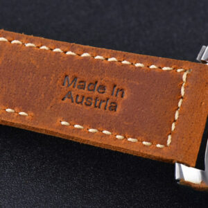 PAM911 Luminor Marina Noob 44MM Green Dial Brown Leather Strap A6497 - Image 15