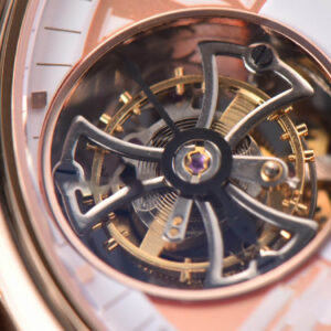Hommage Flying Tourbillon RDDBHO0568 RG JBF 43MM White/RG Dial Brown Croc Leather Strap - Image 5