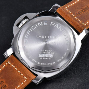 PAM911 Luminor Marina Noob 44MM Green Dial Brown Leather Strap A6497 - Image 16
