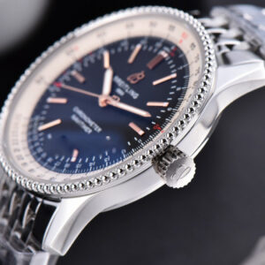 Navitimer TF 41MM SS Black Dial White Bezel SS Bracelet A2824 - Image 7