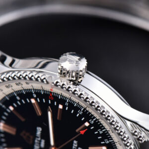 Navitimer TF 41MM SS Black Dial White Bezel SS Bracelet A2824 - Image 9