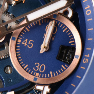 Big Bang Unico 45mm BBF RG Blue Ceramic Skeleton Dial Black Rubber Strap A1280 - Image 25