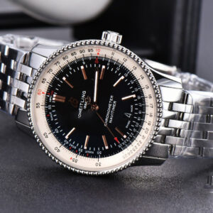 Navitimer TF 41MM SS Black Dial White Bezel SS Bracelet A2824 - Image 10