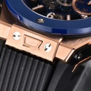 Big Bang Unico 45mm BBF RG Blue Ceramic Skeleton Dial Black Rubber Strap A1280 - Image 28