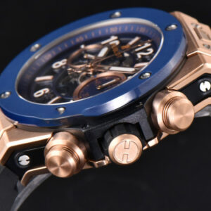 Big Bang Unico 45mm BBF RG Blue Ceramic Skeleton Dial Black Rubber Strap A1280 - Image 29