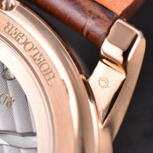 Hommage Flying Tourbillon RDDBHO0568 RG JBF 43MM White/RG Dial Brown Croc Leather Strap - Image 19