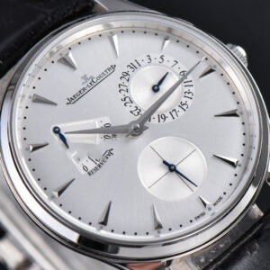 Master Ultra Thin Réserve de Marche 1378420 ZF 39MM Silver Dial Black Leather Strap A938 - Image 8