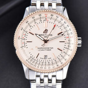 Navitimer TF 41MM RG White Dial White Bezel SS Bracelet A2824