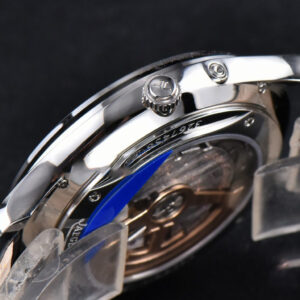 Master Ultra Thin Réserve de Marche 1378420 ZF 39MM Silver Dial Black Leather Strap A938 - Image 9