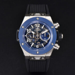 Big Bang Unico 45mm BBF Blue Ceramic Skeleton Dial Black Rubber Strap A1280 - Image 10