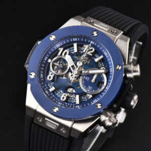 Big Bang Unico 45mm BBF Blue Ceramic Skeleton Dial Black Rubber Strap A1280 - Image 11