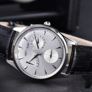 Master Ultra Thin Réserve de Marche 1378420 ZF 39MM Silver Dial Black Leather Strap A938 - Image 10