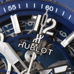 Big Bang Unico 45mm BBF Blue Ceramic Skeleton Dial Black Rubber Strap A1280 - Image 12